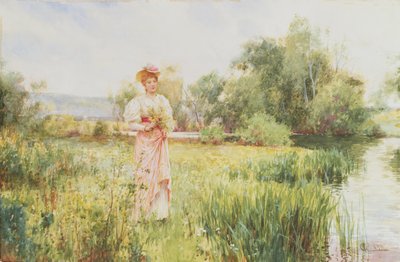 Junto al río, 1896 de Alfred, Jr. Glendening